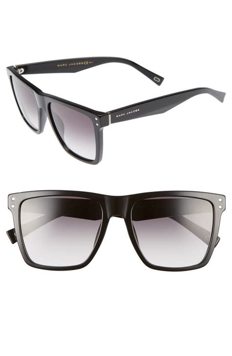 54mm flat top gradient square frame sunglasses marc jacobs